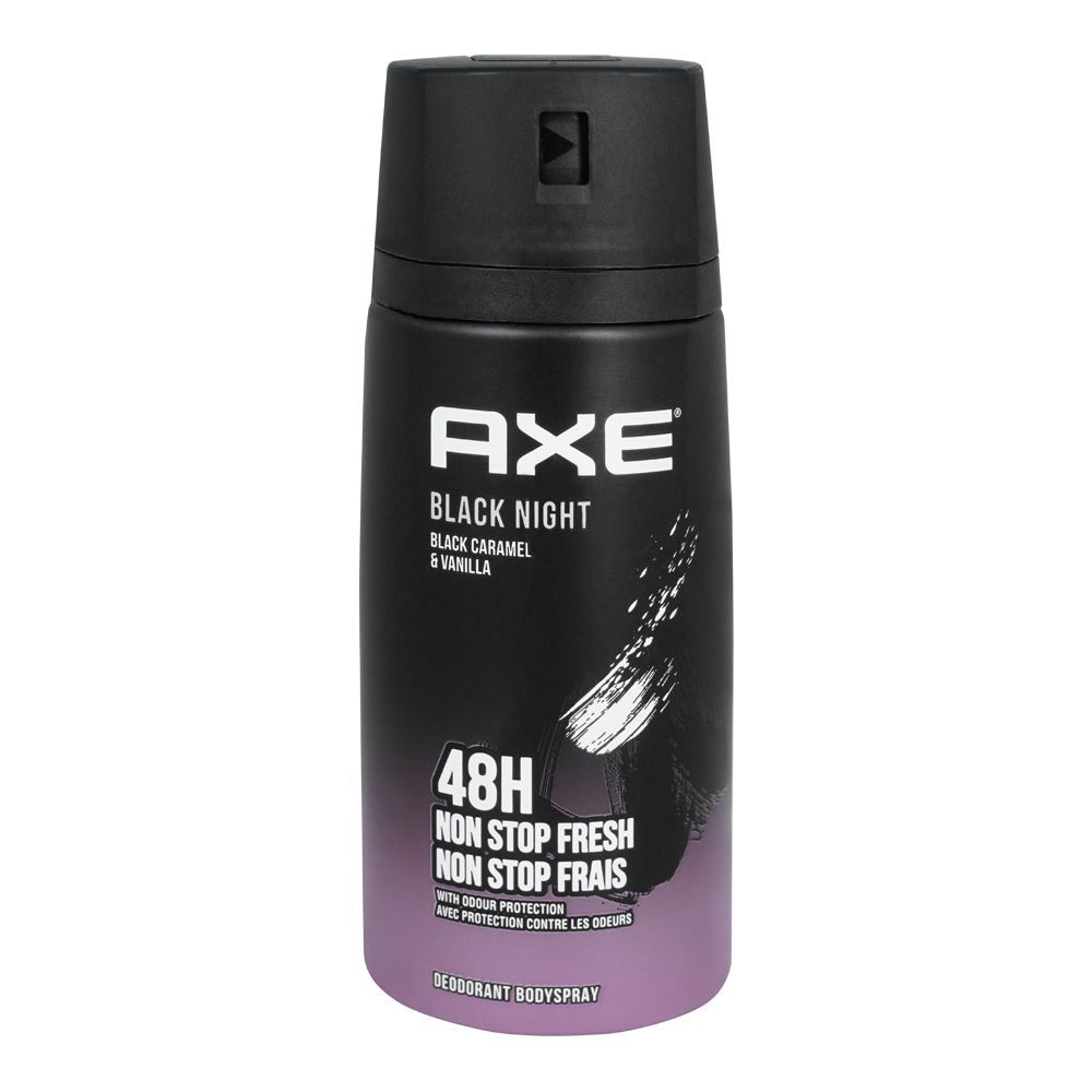 AXE BLACK NIGHT- BLACK CARAMEL & VANILLA DEODORANT BODY SPRAY 150ML